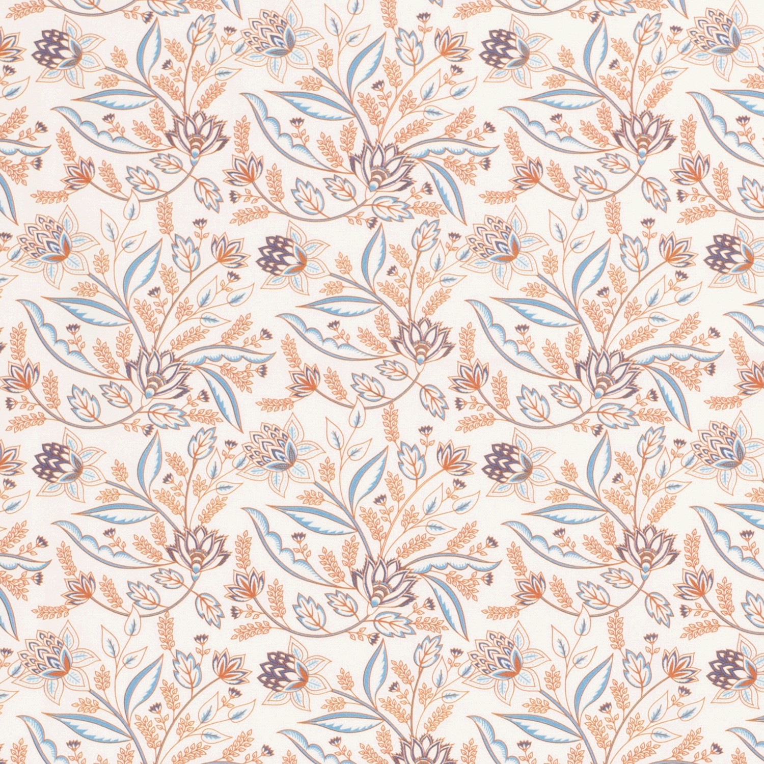 Poplin bloemenprint - gebroken wit - Afbeelding 4
