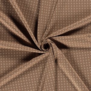 Jacquard stof abstract - brique