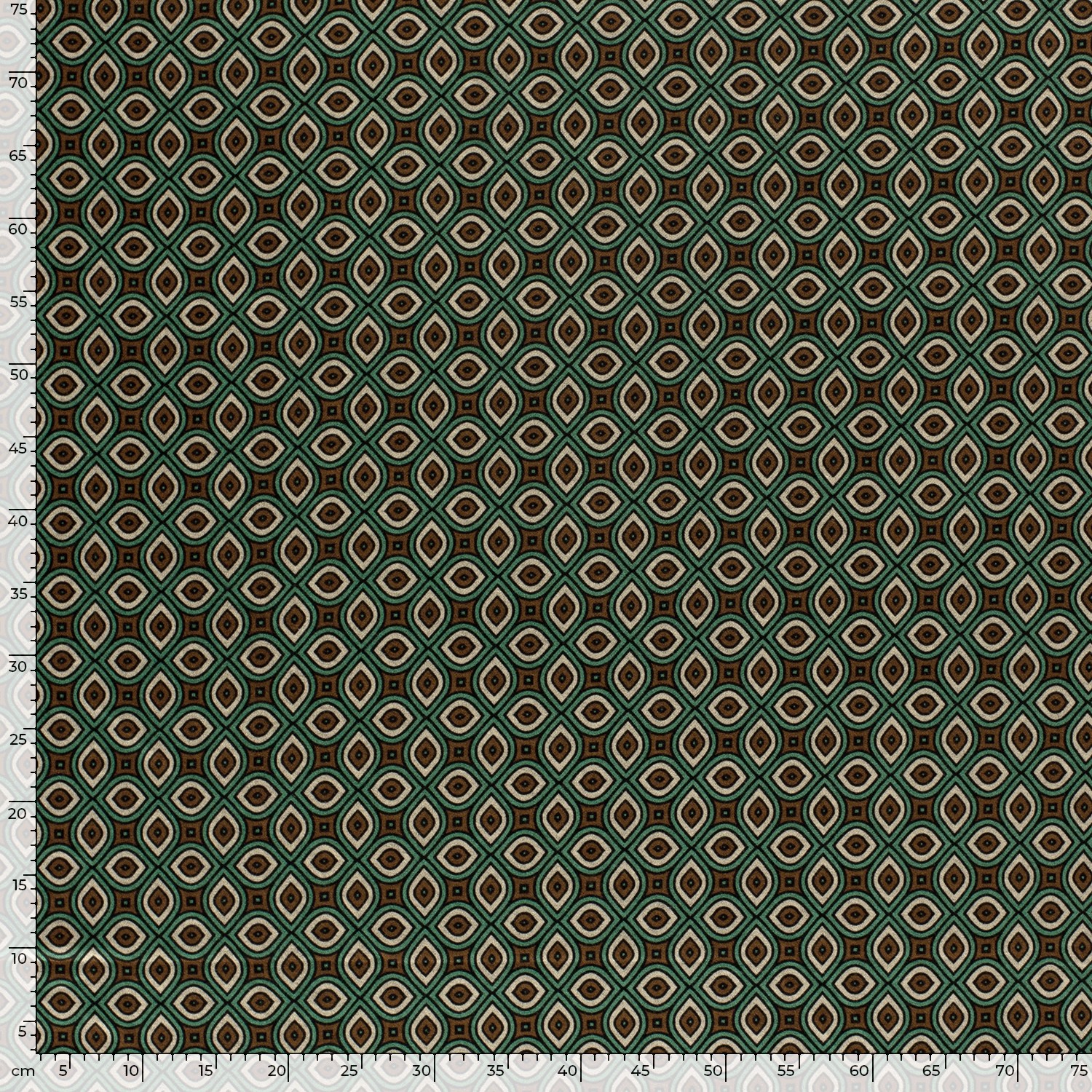 Jersey - abstract - limoen groen - Afbeelding 2