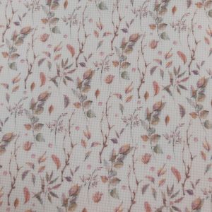 Jersey Wafel - digital toff leaves - wit