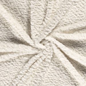 Imitatie bont - met patroon - gebroken wit