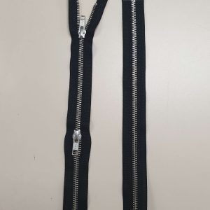 YKK metaalrits - dubbel deelbaar - nikkel