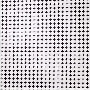 Poplin Cross - zwart/wit
