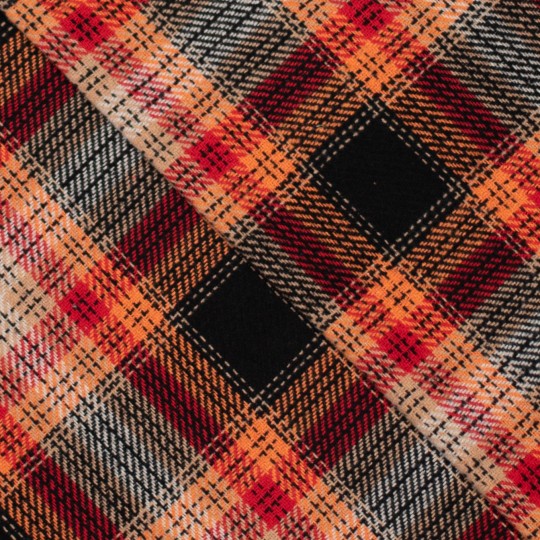 Geweven ruit - rood - Afbeelding 2