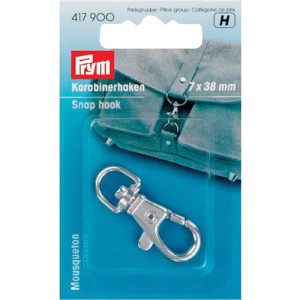 Prym 417900 - Karabijnhaak 7 x 38 mm zilverkleurig