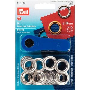 Prym 541383 – Ring met schijf – 14 mm – zilverkleurig