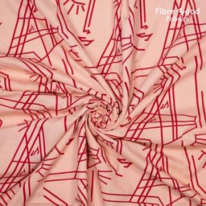 Fibre Mood - Kira - Roze Rood Poplin siliconen - gezicht en lijn