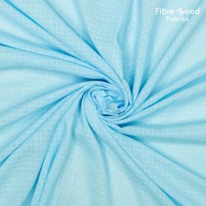 Fibre Mood - London - ingeweven ruit - baby blauw