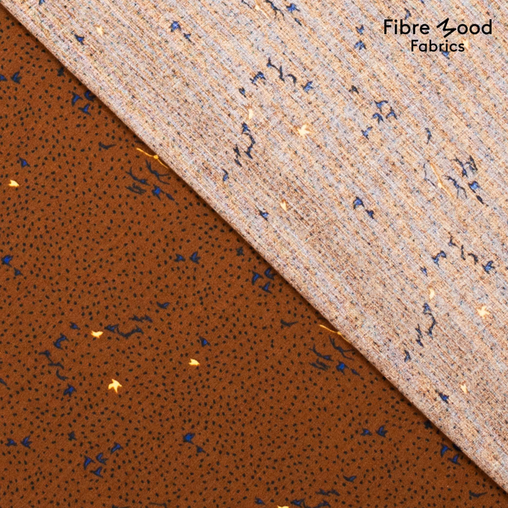 Fibre Mood - Cloud - Birds and Dots - bruin - Afbeelding 2