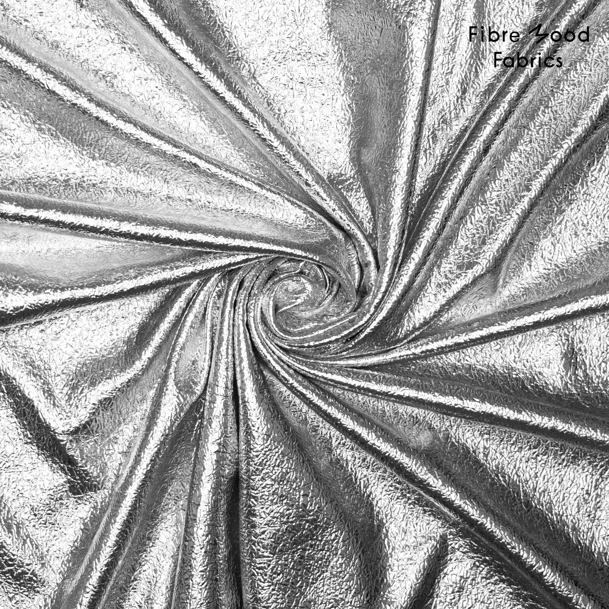 Fibre Mood - Mireya - foil crackle brushed - zilver