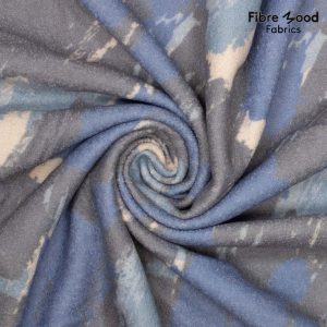 Fibre Mood - Dunya - gekookte wol Brush - blauw/grijs/ecru
