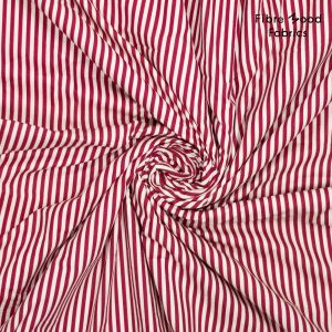 Fibre Mood - Zizou - gestreepte katoen - rood