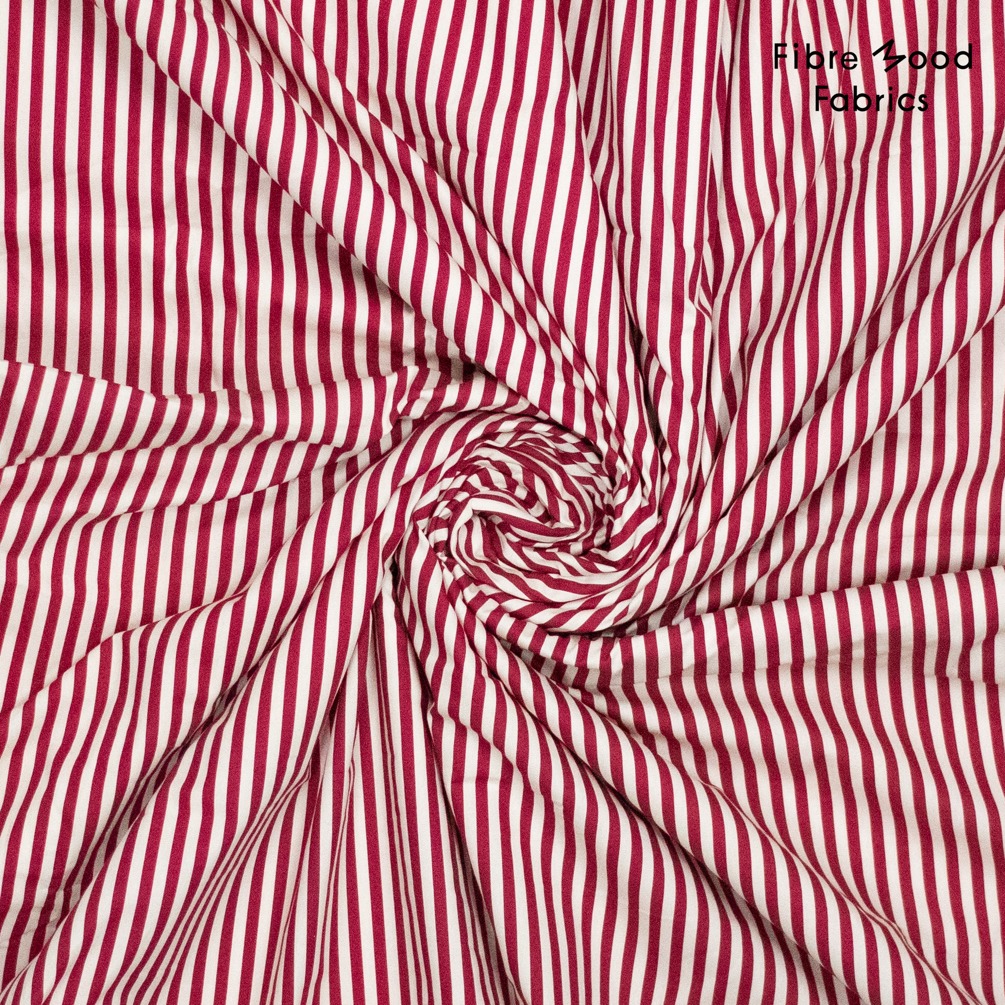 Fibre Mood - Zizou - gestreepte katoen - rood