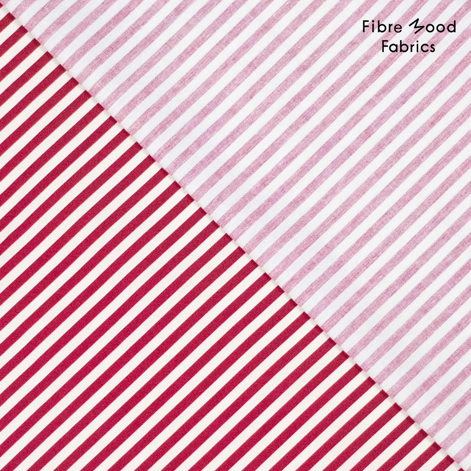 Fibre Mood - Zizou - gestreepte katoen - rood - Afbeelding 3