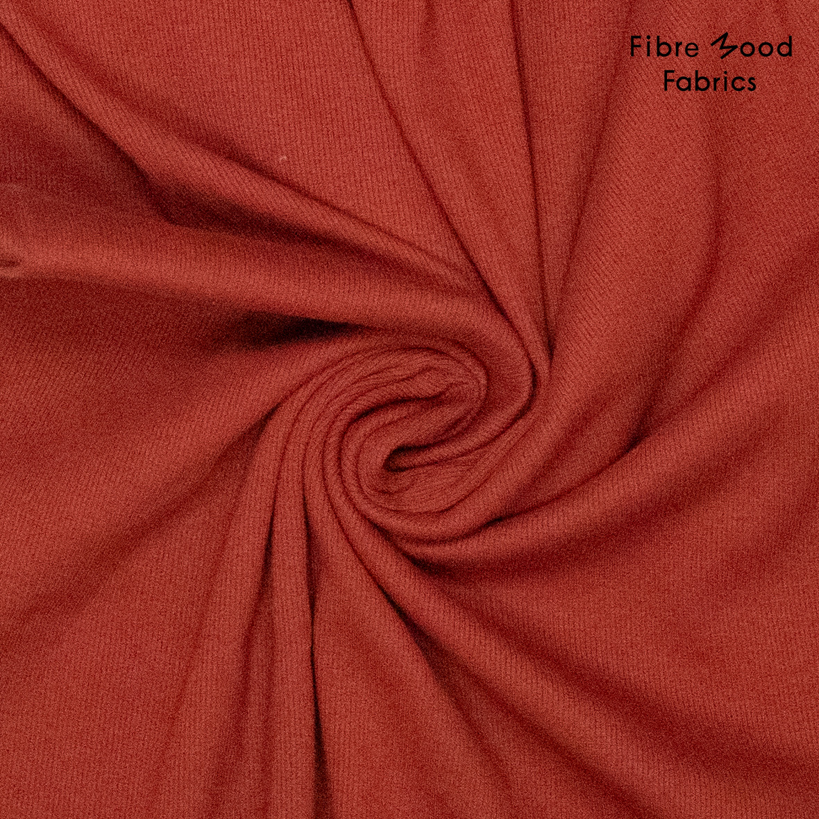 Fibre Mood - Carmel - boordstof 2x2 rib - brique