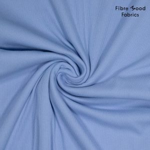 Fibre Mood - Fritzi - boordstof 2x2 rib - lichtblauw