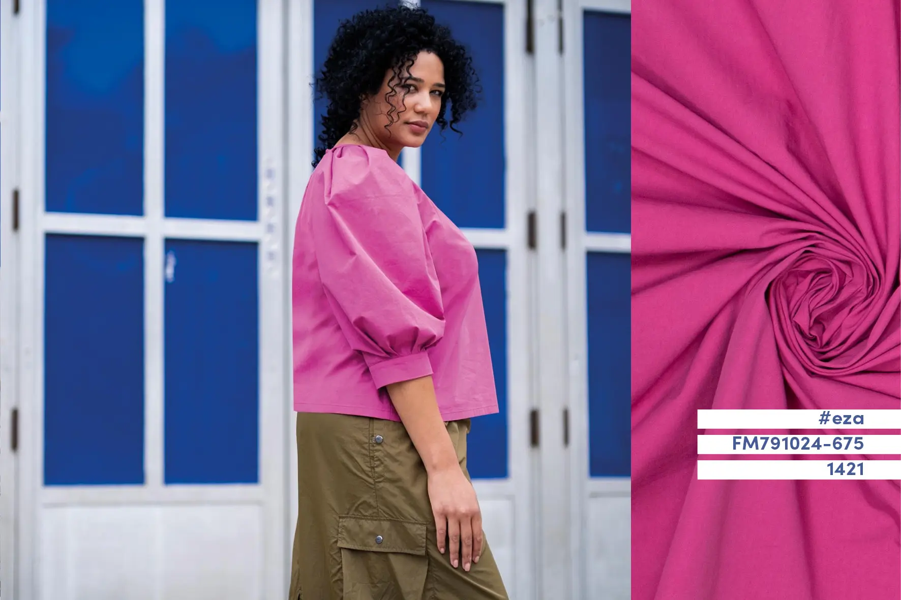 Fibre Mood - Eza - stonewashed poplin - roze - Afbeelding 4