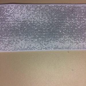 Elastiek met zilvermetallic glans – 40 mm – wit