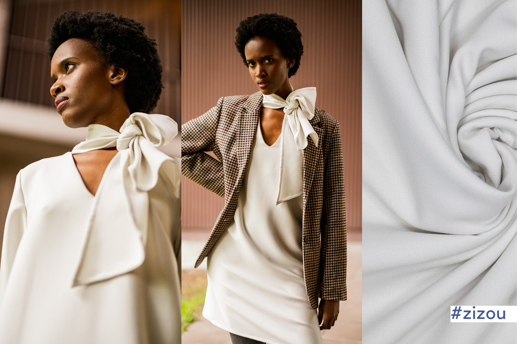 Fibre Mood - Zizou - crepé - grijs blauw - Afbeelding 2