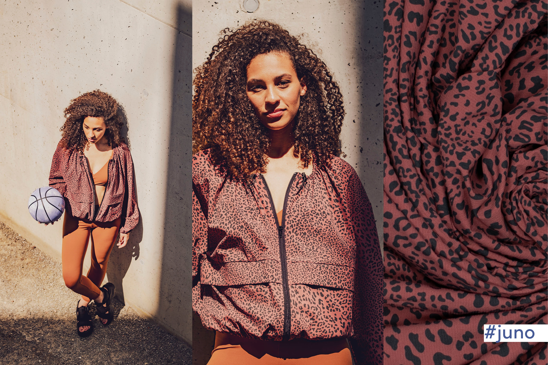 Fibre Mood - Juno - Ribstop waterdicht - leopard - rood - Afbeelding 4