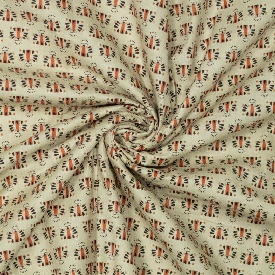 Poplin katoen - tijgers