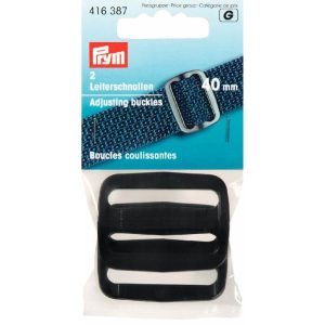Prym 416387 - regelbare gespen - 40mm - zwart