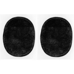 Restyle elleboogstukken leer - zwart