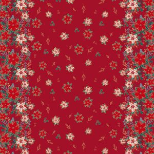 Katia - Xmas Poplin Poinsettia - rood