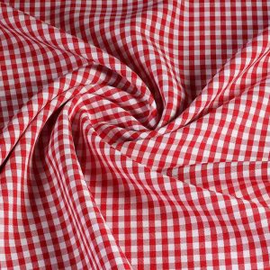 Terlenka stof Brabants Bont rood-wit. Soepel, slijtvast en onderhoudsvriendelijk. Perfect voor kleding en accessoires. Bestel online.
