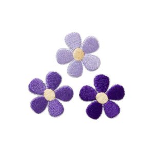Applicatie set bloemen - paars - MonoQuick