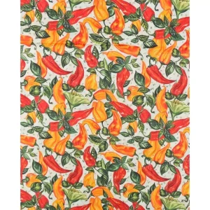 Poplin katoen - Pepper - oranje