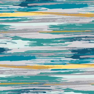 French Terry Boho painted strokes