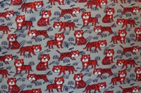 French Terry met tijgerprint