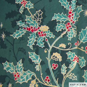 Katia - Xmas Poplin Holly Green
