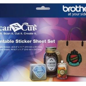 Brother ScanNCut Printbare Set Stickervellen - A4