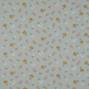 Poplin Flowers - groen