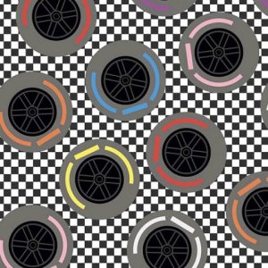 Tricot bedrukt met banden