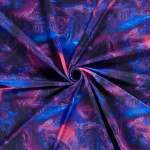 Sportswear Jersey - digitaal bedrukt abstract - donkerblauw