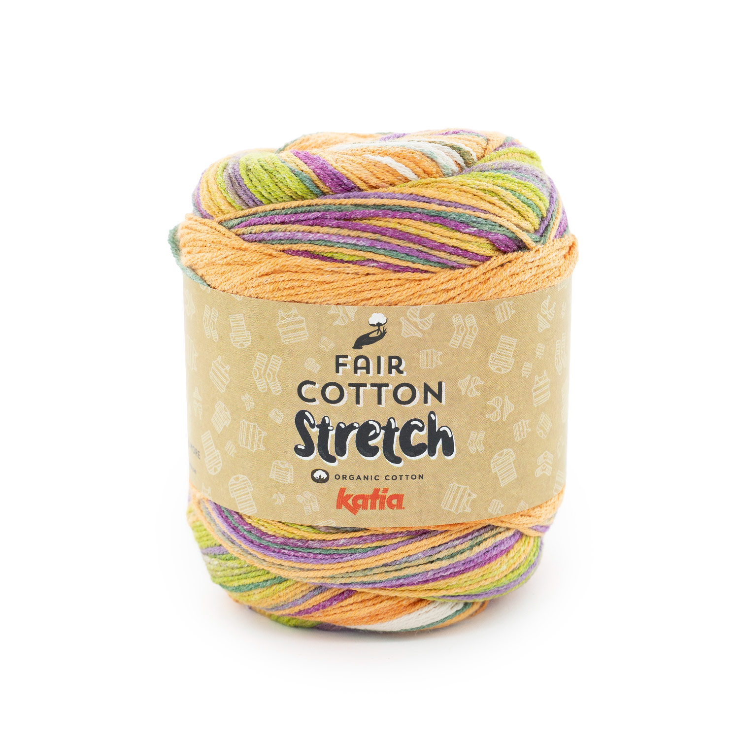 Katia Fair Cotton Stretch is een zachte biologische katoen met stretch voor breien en haken. Ideaal voor comfortabele kleding en accessoires.