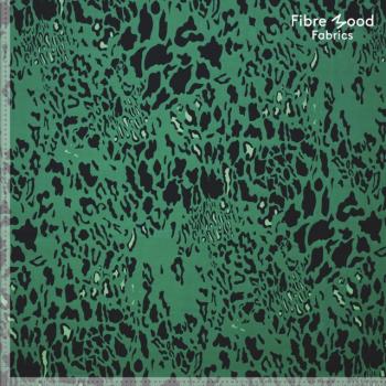 Fibre Mood - Daisy - Zwart Groen geweven katoenen dieren geo - Afbeelding 2