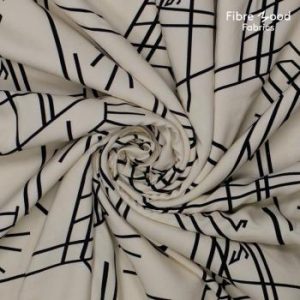 Fibre Mood - Blossom - geweven viscose gezicht en lijn - beige/zwart