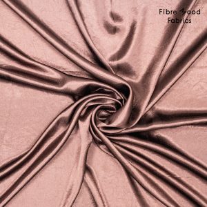 Stof voor Fibre Mood model Vendela, Willow en Sanna kopen? Kies deze shiny acetate dark brown met OEKO-TEX Standard 100 certificering.