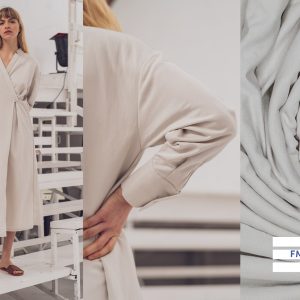 Stof voor Fibre Mood model ola kopen? Kies deze poplin paper touch met OEKO-TEX Standard 100 certificering.