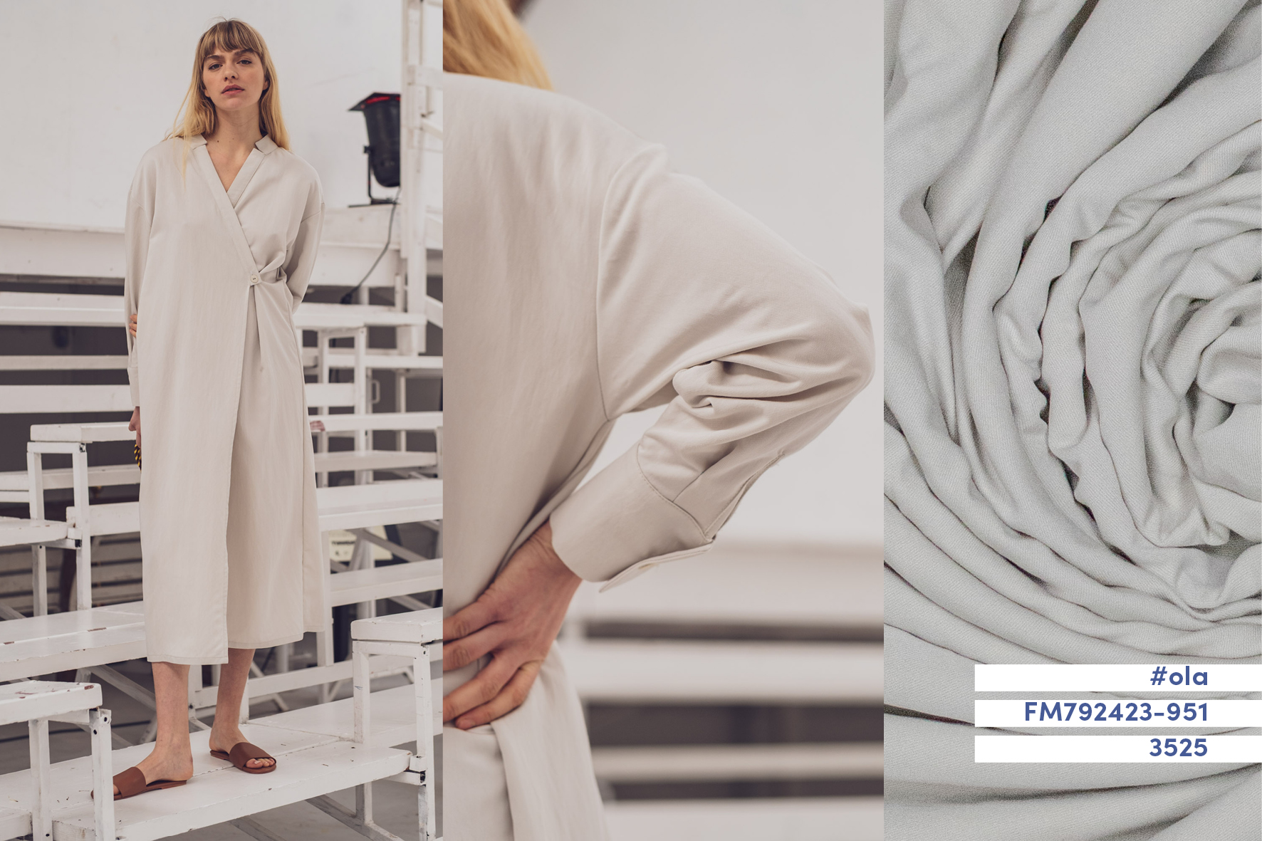 Stof voor Fibre Mood model ola kopen? Kies deze poplin paper touch met OEKO-TEX Standard 100 certificering.