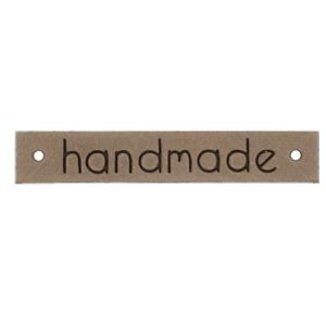 Leren label - handmade*