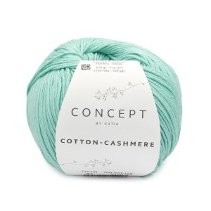 Cotton-cashmere is een mengsel van zijdekatoen met cashmere en superzacht voor het breien van dames vesten en tops voor de zomer.