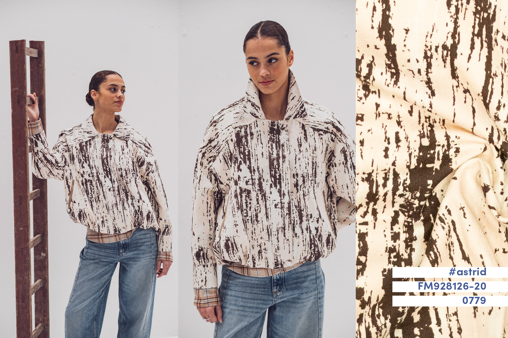 Stof voor Fibre Mood model Astrid kopen? Kies deze geweven twill met OEKO-TEX Standard 100 certificering.