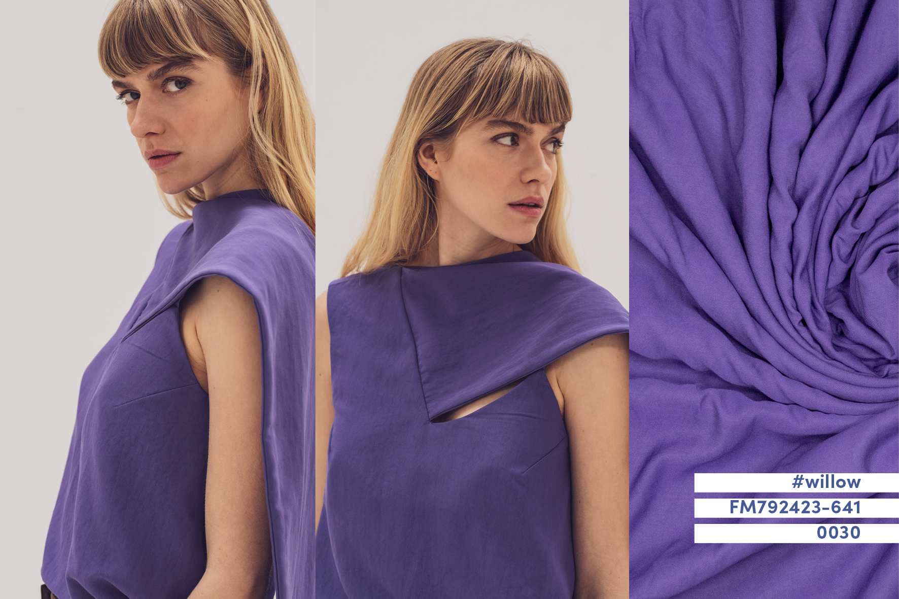 Stof voor Fibre Mood model Willow kopen? Kies deze woven vi/ny twill met OEKO-TEX Standard 100 certificering.