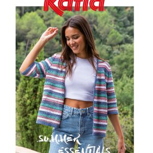 Ontdek Katia Summer Essentials 1 met frisse brei- en haakpatronen voor de zomer. Luchtige kleding en accessoires voor elk niveau