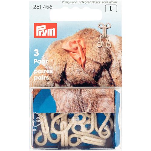 Prym bonthaken en ogen zijn handige sluitingen voor het werken met bont en imitatiebont. Ze zorgen dat je kledingstukken of accessoires stevig gesloten zijn.